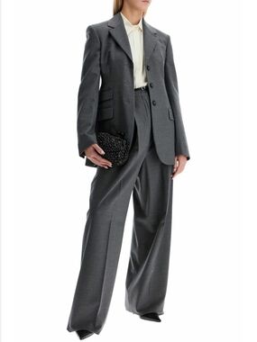 Sportmax Kiens12 Oversized Tailored Over Pants NWT Wide-Leg Statement Trousers 8